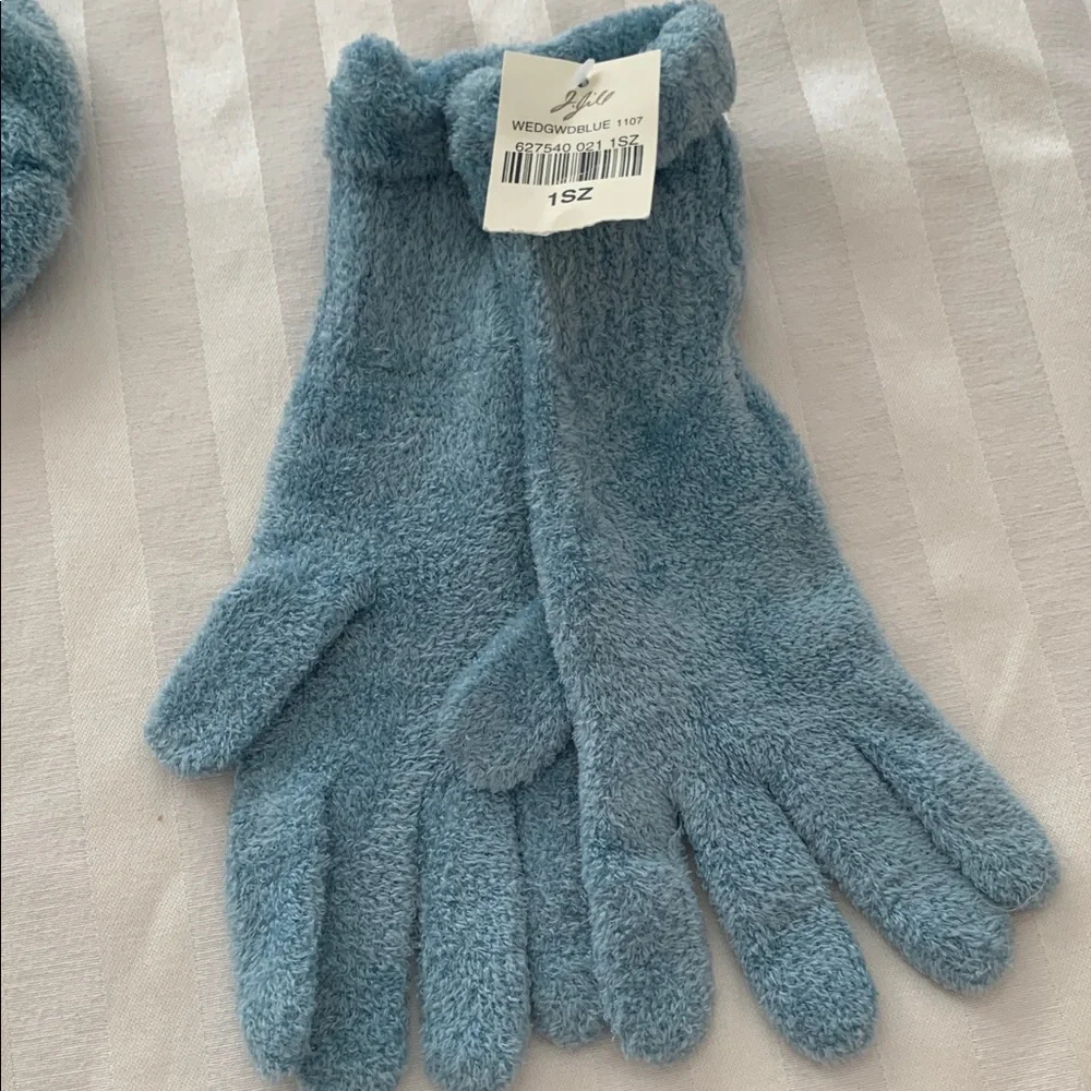 J. Jill Wedgewood Blue Gloves & Mittens Set